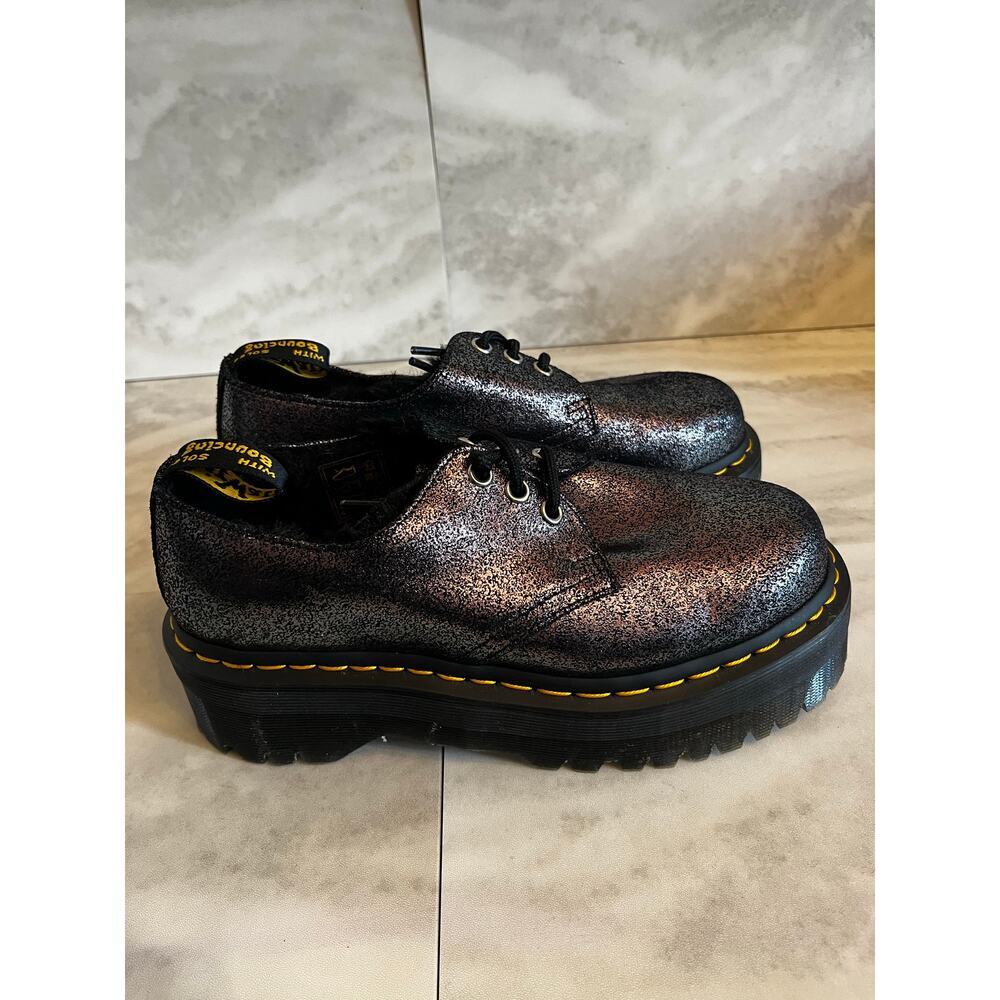 Dr. Martens Metallic Black Women's Shoes